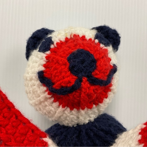 Handmade Crochet Stuffed Teddy Bear - Picture 3 of 6